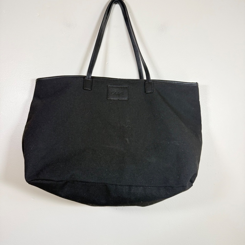 Cleobella Canvas Minimalist Oversized Tote Bag Size Large Black